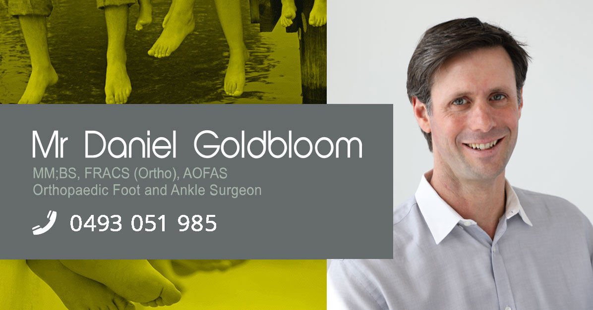 Foot & Ankle Orthopaedic Surgeon Melbourne Mr Daniel Goldbloom